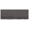 Dark Brown Solid Wood Bathroom Countertop - 140x50 cm