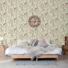 DUTCH WALLCOVERINGS Flamingo Cream & Mint Wallpaper