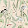 DUTCH WALLCOVERINGS Flamingo Cream & Mint Wallpaper