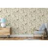 DUTCH WALLCOVERINGS Flamingo Cream & Mint Wallpaper