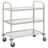 3-Tier Kitchen Trolley 95x45x83.5 cm Stainless Steel Size 95 x 45 x 83.5 cm (3 tiers) 