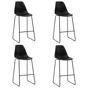 5 Piece Black Bar Set - Modern Design for Home & Garden