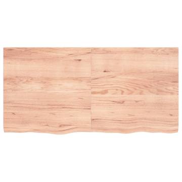 Light Brown Bathroom Countertop - Solid Oak Wood | Hipo Market