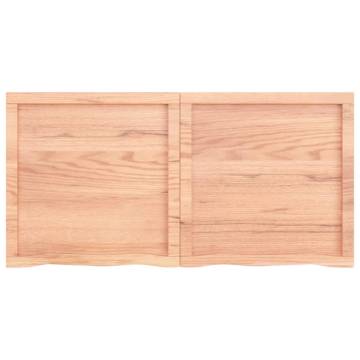 Light Brown Bathroom Countertop - Solid Oak Wood | Hipo Market