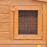 Large Rabbit Hutch - Cozy Wooden Pet Cage with Roofs