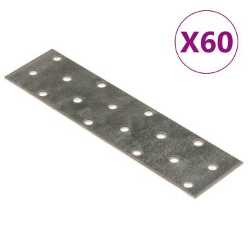 Perforated Plates 60 pcs 2mm Galvanised Steel - HipoMarket