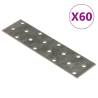 Perforated Plates 60 pcs 2 mm 160x40 mm Galvanised Steel Size 160 x 40 mm Quantity in Package 1 