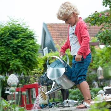 Nature Watering Can 9L Galvanised Steel - Stylish & Durable