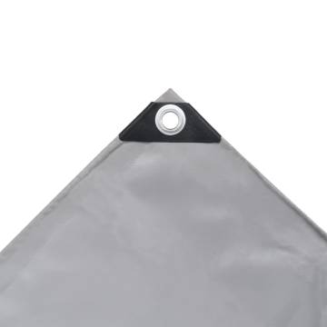 Heavy-Duty Grey Tarpaulin 4x4m | 650 g/m² | HipoMarket