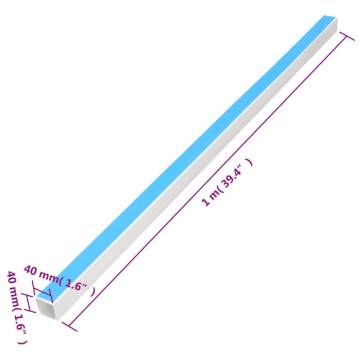 Self-Adhesive Cable Trunking 40x40mm - 10m PVC | HipoMarket