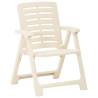 Elegant White Garden Chairs - 2 pcs Set | HipoMarket