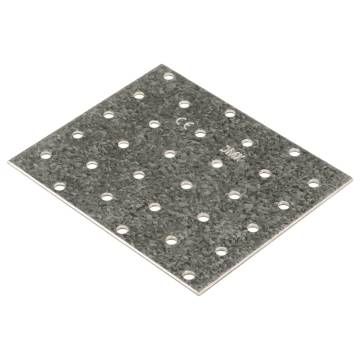 Perforated Plates 20 pcs Galvanised Steel 120x100 mm - HipoMarket