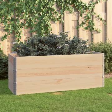 Raised Beds 3 pcs 50x150 cm Solid Pine Wood | Hipo Market