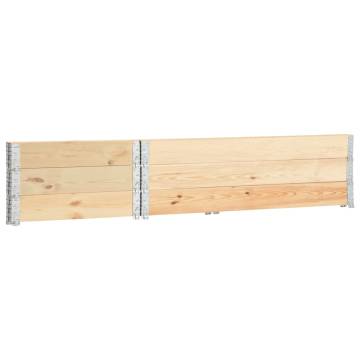 Raised Beds 3 pcs 50x150 cm Solid Pine Wood | Hipo Market