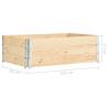 Raised Beds 3 pcs 50x150 cm Solid Pine Wood | Hipo Market