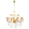 Elegant 2-layer Golden Chandelier - 15 x E14 Bulbs