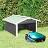 Robotic Lawn Mower Garage 72x87x50 cm Grey and White Firwood Colour grey Quantity in Package 1 