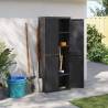 Outdoor Storage Cabinet Black 65x37x165 cm | HipoMarket