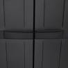 Outdoor Storage Cabinet Black 65x37x165 cm | HipoMarket