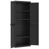 Outdoor Storage Cabinet Black 65x37x165 cm | HipoMarket