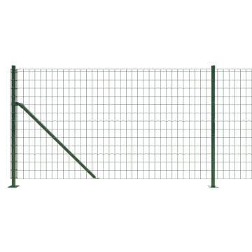 Wire Mesh Fence with Flange Green 1x25 m - Durable & Versatile