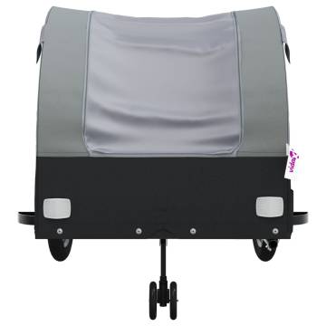 Sturdy Black & Grey Bike Trailer - 45 kg Capacity | Hipo Market