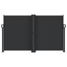 Retractable Side Awning Black 140x1000 cm - Privacy Screen