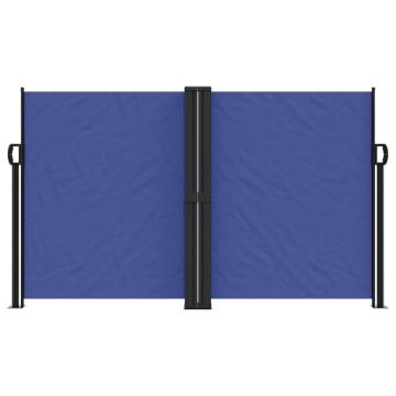 Retractable Side Awning Blue 140x1000 cm - Privacy Screen