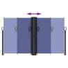 Retractable Side Awning Blue 140x1000 cm - Privacy Screen