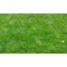 Galvanised Chicken Wire Fence with PVC Coating - 25x1m Green