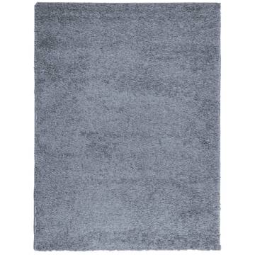 Shaggy Rug High Pile Modern Blue 300x400 cm | Hipomarket UK