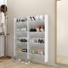 Wall Shoe Cabinets 4 pcs High Gloss White 60x18x60 cm Engineered Wood Colour high gloss white Quantity in Package 4 Height 60 cm Width 1 