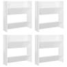 High Gloss White Wall Shoe Cabinets - 4 pcs - Save Space