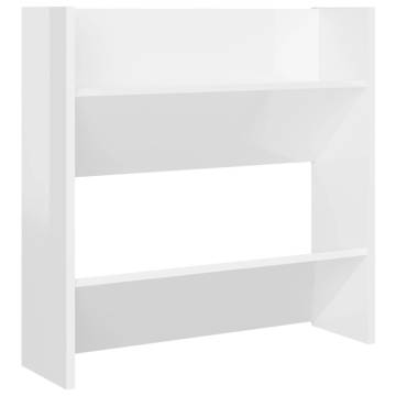 High Gloss White Wall Shoe Cabinets - 4 pcs - Save Space