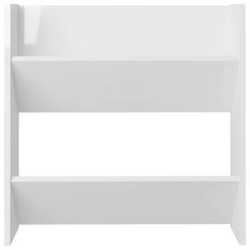 High Gloss White Wall Shoe Cabinets - 4 pcs - Save Space