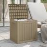 Garden Storage Box Light Brown 55.5x43x53 cm | Hipomarket