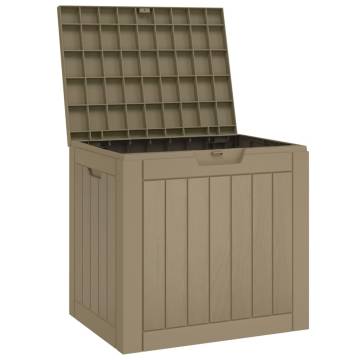 Garden Storage Box Light Brown 55.5x43x53 cm | Hipomarket