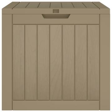 Garden Storage Box Light Brown 55.5x43x53 cm | Hipomarket