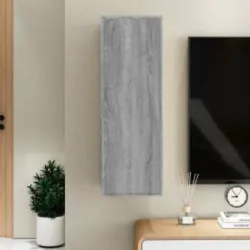 Grey Sonoma TV Cabinet - Stylish Wall-Mounted Design | Hipo Market