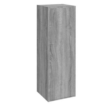 Grey Sonoma TV Cabinet - Stylish Wall-Mounted Design | Hipo Market