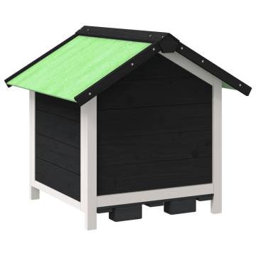 Dog Kennel Grey 65x65x61.5 cm - Solid Pine Wood | HipoMarket