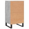 Stylish Concrete Grey Sideboard - 40x35x70 cm Engineered Wood