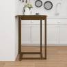 Bar Table Honey Brown - Solid Wood Pine 80x80x110 cm | HipoMarket