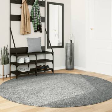 Shaggy Rug High Pile Modern Green Ø 200 cm | Hipo Market