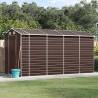 Garden Shed Brown 191x385x198 cm Galvanised Steel Colour brown Size 191 x 385 x 198 cm Quantity in Package 1 