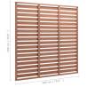 WPC Fence Panel 180x180 cm Brown - Durable & Stylish