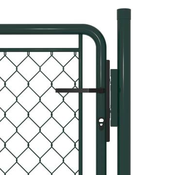 Sturdy Green Steel Garden Gate 100x75 cm - HipoMarket