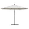 Cantilever Umbrella 3.5m Sand White - UV Protection & Comfort