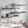 Floating Wall Shelves 4 pcs High Gloss Grey 90x23.5x3.8 cm MDF Colour high gloss grey Size 90 x 23.5 x 3.8 cm Quantity in Package 4 Number of Pieces 1 