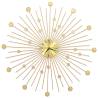 Stunning 70 cm Golden Metal Wall Clock | HipoMarket UK